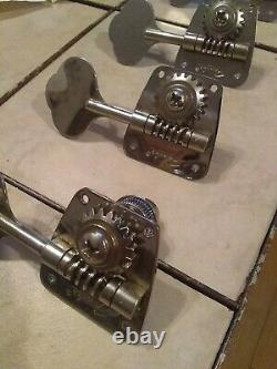 FENDER Mid 70s MACHINE HEAD TUNERS FITS VINTAGE JAZZ AND PRECISION BASS GUITAR