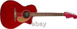 FENDER Newporter Player Acoustic Guitar Electric Neck /Headstock Candy Apple Red