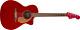 FENDER Newporter Player Acoustic Guitar Electric Neck /Headstock Candy Apple Red
