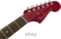 FENDER Newporter Player Acoustic Guitar Electric Neck /Headstock Candy Apple Red