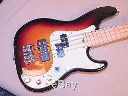 FENDER PRECISION BASS DELUXE with HIPSHOT USA TUNERS & ACTIVE PICKUPS