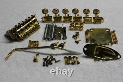 FENDER Stratocaster Aged Relic GOLD USA 2 1/16 Hardware Set with Tuners Strat