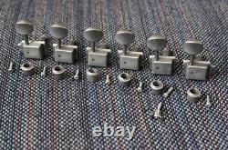 FENDER Telecaster Aged Relic Chrome HARDWARE SET Tele Threaded Saddles & Tuners