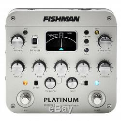 FISHMAN Pro Platinum EQ Acoustic Preamp with Power Supply Strings Cables Tuner