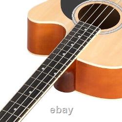 FREE SHIPPING! (and FAST)? Acoustic-Electric Bass Guitar +Soft Case/Gig Bag