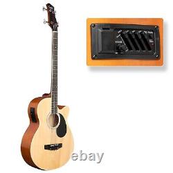 FREE SHIPPING! (and FAST)? Acoustic-Electric Bass Guitar +Soft Case/Gig Bag