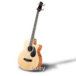 FREE SHIPPING! (and FAST)? Acoustic-Electric Bass Guitar +Soft Case/Gig Bag