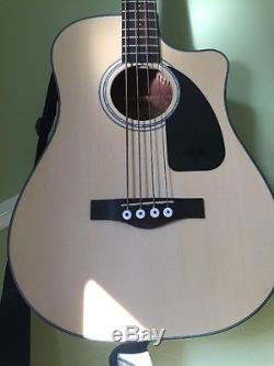Fender Acoustic Bass Guitar Electro Electric Semi Tuner