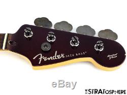 Fender Aerodyne Jazz Bass NECK & TUNERS J Bass Guitar Candy Apple Red SALE