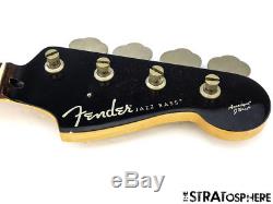 Fender Aerodyne Jazz Bass NECK & TUNERS J Bass Guitar Parts Black SALE