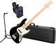 Fender American Pro Jazz Bass V w Case MN BK with Stand and Tuner