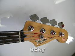 Fender Fretless Jazz Bass Guitar MIM Standard Schaller Tuners Made In Mexico