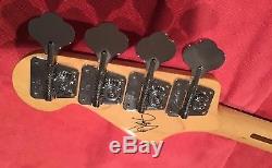 Fender Geddy Lee Bass Neck and Tuners J Maple Black Block Inlays