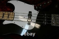 Fender Geddy Lee RUSH Signature Jazz Bass Guitar Black 2006 Japan, Case, Gig Bag