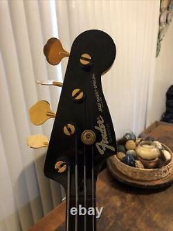 Fender Jazz Bass, Special, P/J, Black, 1988 Active EMG, Hipshot Drop D Tuner MIJ