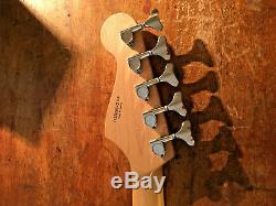 Fender Jazz Bass Squire 5-String Bass Guitar Neck. Rosewood. Loaded JBass tuners