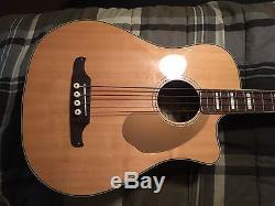 Fender Kingman Acoustic Bass With Fish man Preamp & Tuner, & Hard shell Case