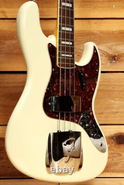 Fender MIJ 60s Jazz Bass White + OHSC Lollipop Tuners + Matched Head 25969