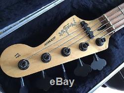 Fender MIM Electric Jazz Bass Guitar WithUpgraded Tuners, Pickups and Bridge