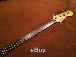 Fender Precision Bass Neck upgraded Gotoh 70's style Nickel Tuners