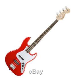 Fender Squier 0310760570 AFFINITY Jazz BASS RW RACE RED with Stand and Tuner