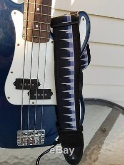 Fender Squier 4 String Electric Bass Guitar, new Ibanez Strap, tuner, chord