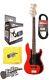 Fender Squier AFFINITY SERIES PRECISION BASS Race Red withTuner & More