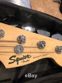 Fender Squier Affinity Bass Guitar, Access guitar case, Snark tuner
