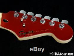 Fender Squier Contemporary Stratocaster Strat NECK + TUNERS Metallic Red, Maple