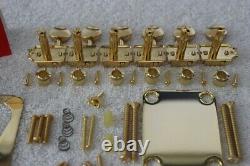 Fender Telecaster Vintage Gold Hardware Set with Tuners Wilkinson Compensated
