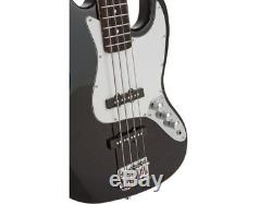 Fever 4-String Electric Jazz Bass Style with Gig Bag, Clip on Tuner, Cable and S
