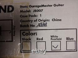 First Act GarageMaster VW Electric Bass Guitar White Pearloid Custom Bundle