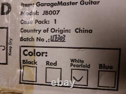 First Act GarageMaster VW Electric Bass Guitar White Pearloid Custom Bundle