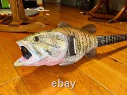 Fish Guitar, Small Mouth Bass, acoustic with mic, piezo, and pre-amp