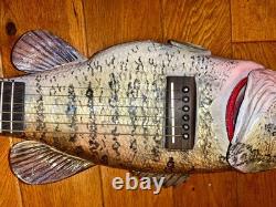 Fish Guitar, Small Mouth Bass, acoustic with mic, piezo, and pre-amp