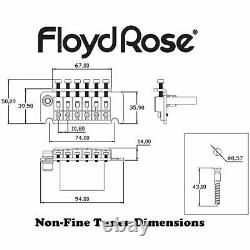 Floyd Rose FRTNFTN Non-Fine Tuner Tremolo System, Nickel