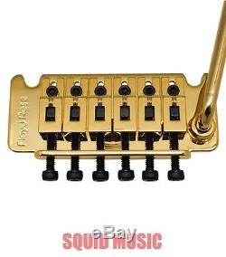 Floyd Rose Gold Non-Fine Tuner Tremolo System with R2, R3 or R4 Nut FRTNFTG