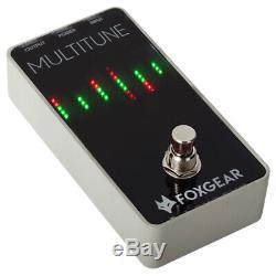 Foxgear Multitune Polyphonic Pedal Tuner for Guitars and Bass Guitars