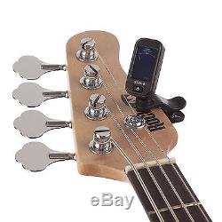 Full Size Bass Guitar Super Kit with Amp, Tuner, Stand, Travel Bag and Accessories