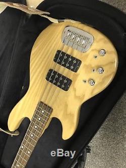 G&L L2000 Tribute Left Handed 4 String Bass With Hipshot D Tuner Case And Strap
