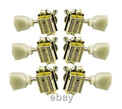 GIBSON Vintage Gold Machine Heads withPearloid Buttons Genuine PMMH-020 REAL