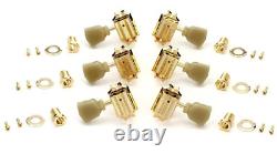 GIBSON Vintage Gold Machine Heads withPearloid Buttons Genuine PMMH-020 REAL