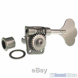 GOTOH GB528-XN Res-O-Lite Lightweight Bass Tuners 4 In-Line ANTIQUE X-NICKEL