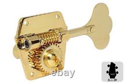 GOTOH GB640 Res-o-lite Bass Tuning Machines Tuners 2L x 2R Gold