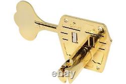 GOTOH GB640 Res-o-lite Bass Tuning Machines Tuners 2L x 2R Gold