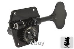 GOTOH GB640 Res-o-lite Bass Tuning Machines Tuners 4L Black