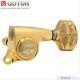 GOTOH SGS510Z-A70LX Engraved Luxury L6 6 In-line Mini Tuners 118 Ratio GOLD