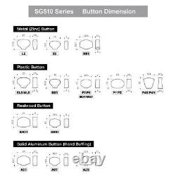 GOTOH SGV510Z-L5 L3+R3 Guitar Tuners Tuning Keys, 121 Ratio, 3x3 GOLD