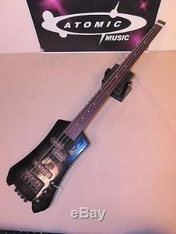 GRAND PRIX dE-fretted BASS FRET-LESS Tuners Licensed by STEINBERGER BLACK