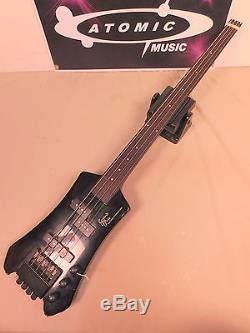 GRAND PRIX dE-fretted BASS FRET-LESS Tuners Licensed by STEINBERGER BLACK